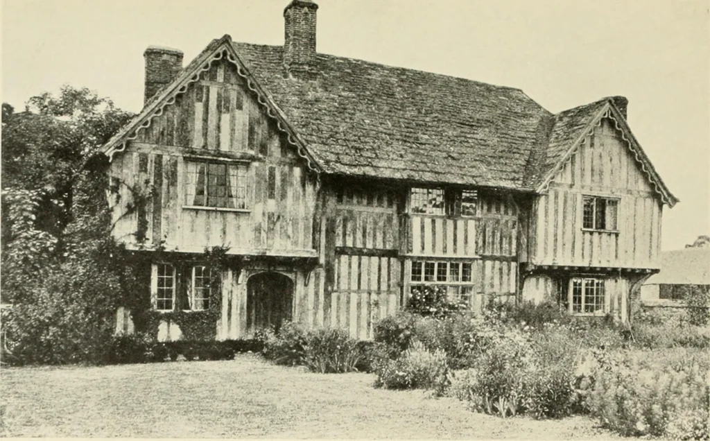 An illustration from The half-timber house; its origin, design, modern plan, and construction;, 1912, leaf 76
