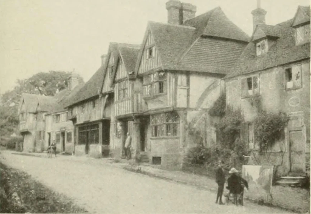 An illustration from The half-timber house; its origin, design, modern plan, and construction;, 1912, leaf 92