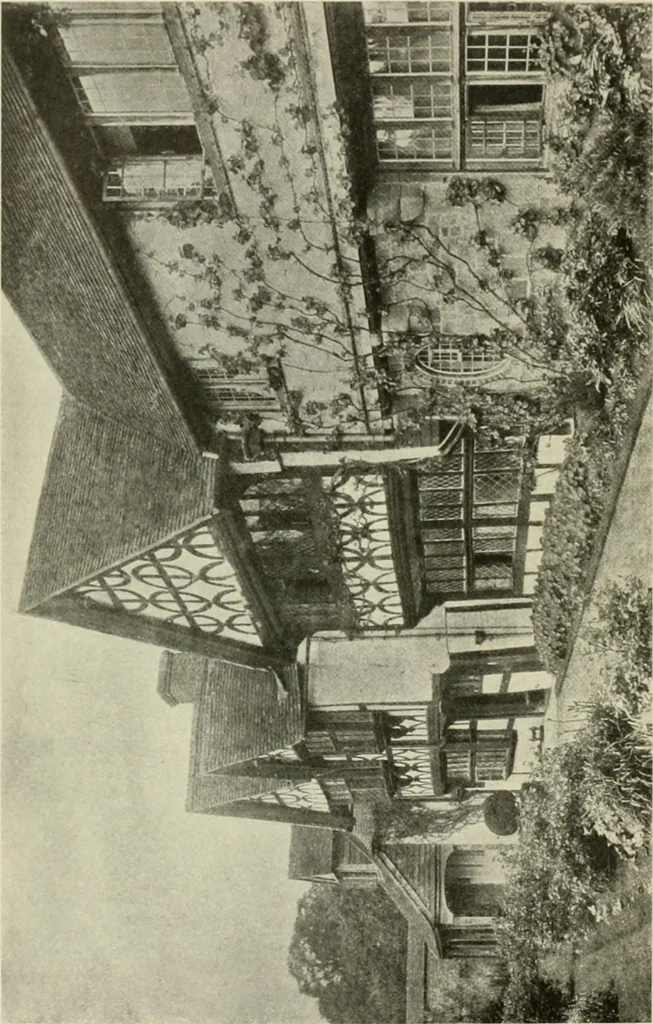 An illustration from The half-timber house; its origin, design, modern plan, and construction;, 1912, leaf 93