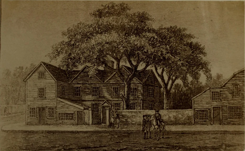 An illustration from Halliday's collection of photographs of colonial and provincial houses, 1628-1775, 1894, leaf 160