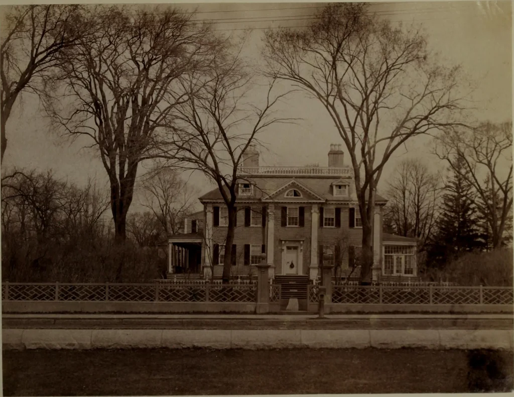 An illustration from Halliday's collection of photographs of colonial and provincial houses, 1628-1775, 1894, leaf 176