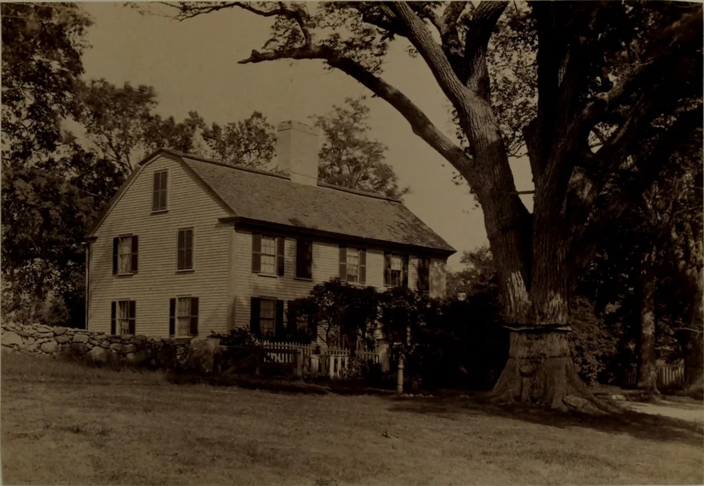 An illustration from Halliday's collection of photographs of colonial and provincial houses, 1628-1775, 1894, leaf 32