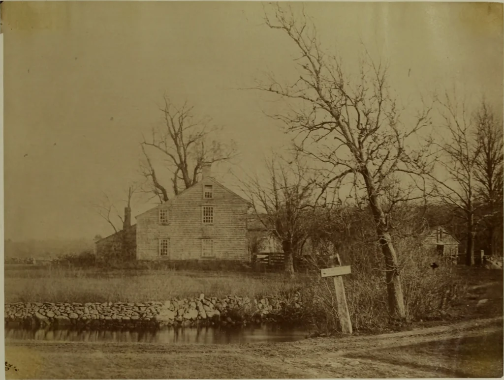 An illustration from Halliday's collection of photographs of colonial and provincial houses, 1628-1775, 1894, leaf 120