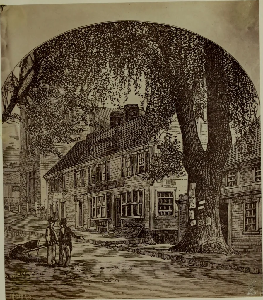 An illustration from Halliday's collection of photographs of colonial and provincial houses, 1628-1775, 1894, leaf 128