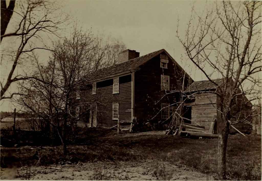 An illustration from Halliday's collection of photographs of colonial and provincial houses, 1628-1775, 1894, leaf 196