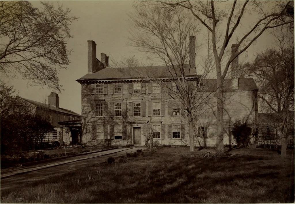 An illustration from Halliday's collection of photographs of colonial and provincial houses, 1628-1775, 1894, leaf 56