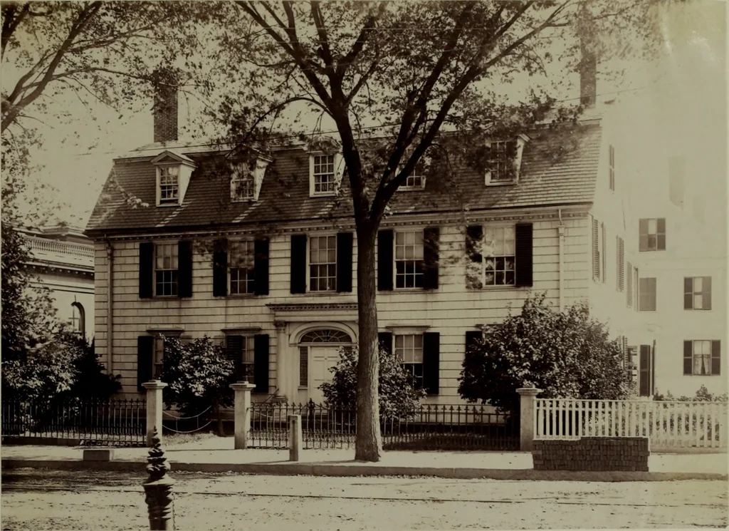 An illustration from Halliday's collection of photographs of colonial and provincial houses, 1628-1775, 1894, leaf 92