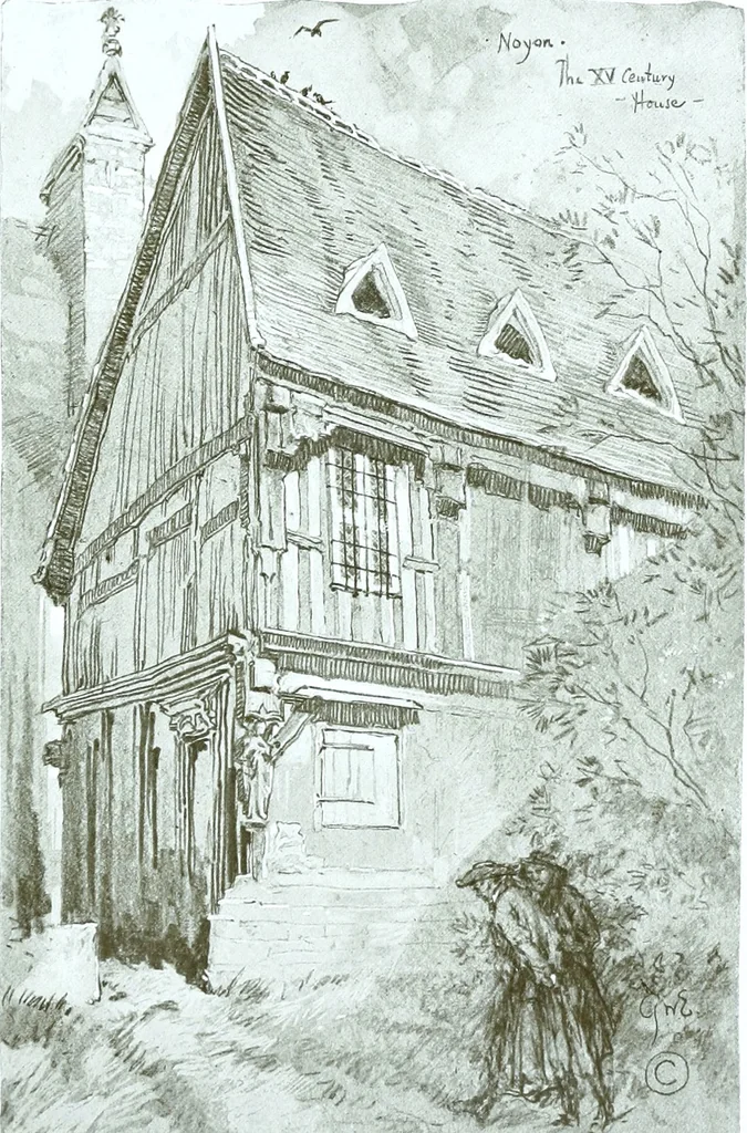 An illustration from Vanished halls and cathedrals of France, 1917, leaf 172