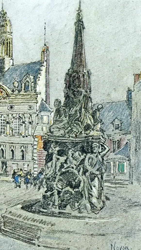 An illustration from Vanished halls and cathedrals of France, 1917, leaf 194