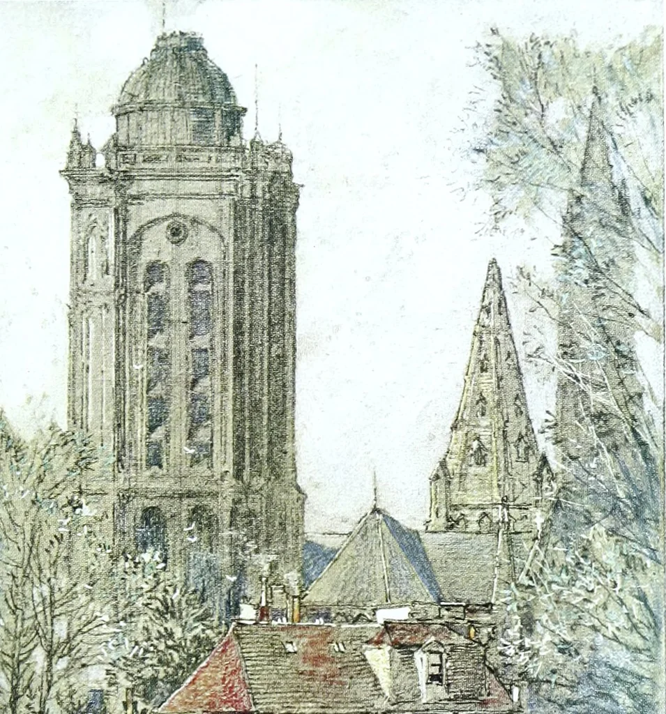 An illustration from Vanished halls and cathedrals of France, 1917, leaf 238
