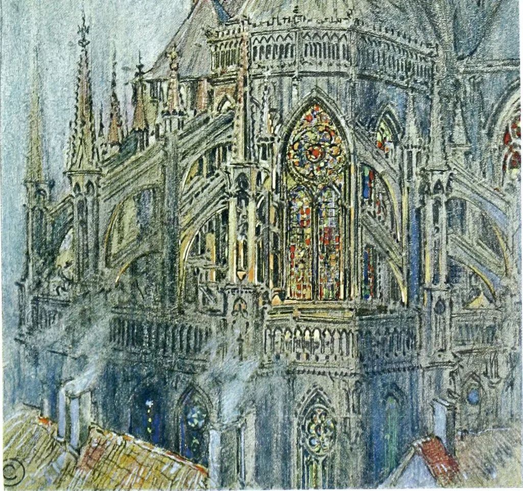 An illustration from Vanished halls and cathedrals of France, 1917, leaf 308