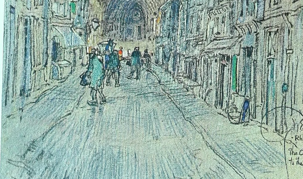 An illustration from Vanished halls and cathedrals of France, 1917, leaf 9