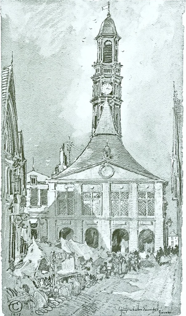 An illustration from Vanished halls and cathedrals of France, 1917, leaf 90