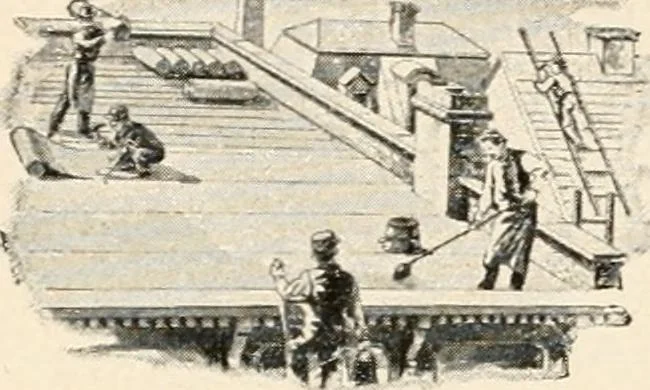 An illustration from Handbook for architects and builders, 1898, leaf 120