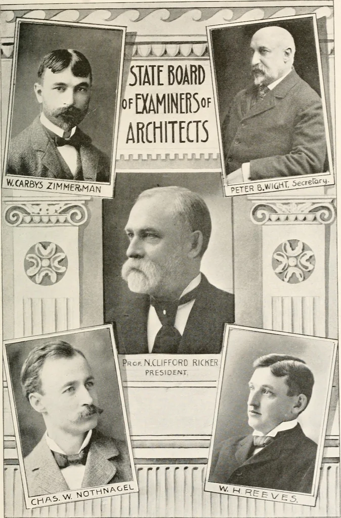An illustration from Handbook for architects and builders, 1898, leaf 16
