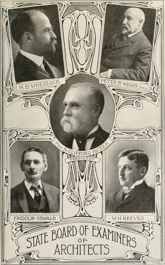 An illustration from Handbook for architects and builders, 1898, leaf 16