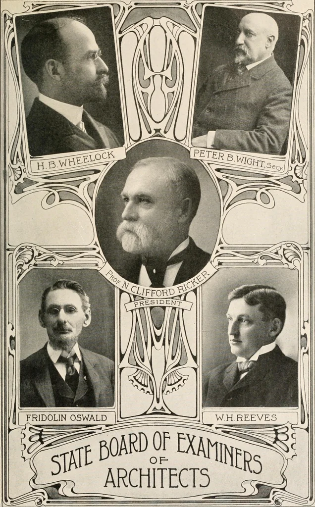 An illustration from Handbook for architects and builders, 1898, leaf 15