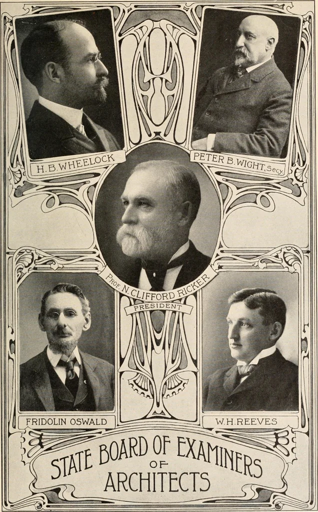 An illustration from Handbook for architects and builders, 1898, leaf 16