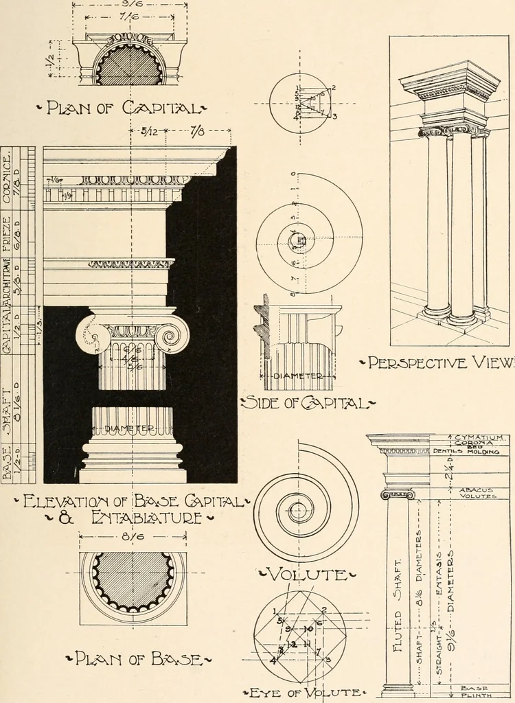 An illustration from Handbook for architects and builders, 1898, leaf 276