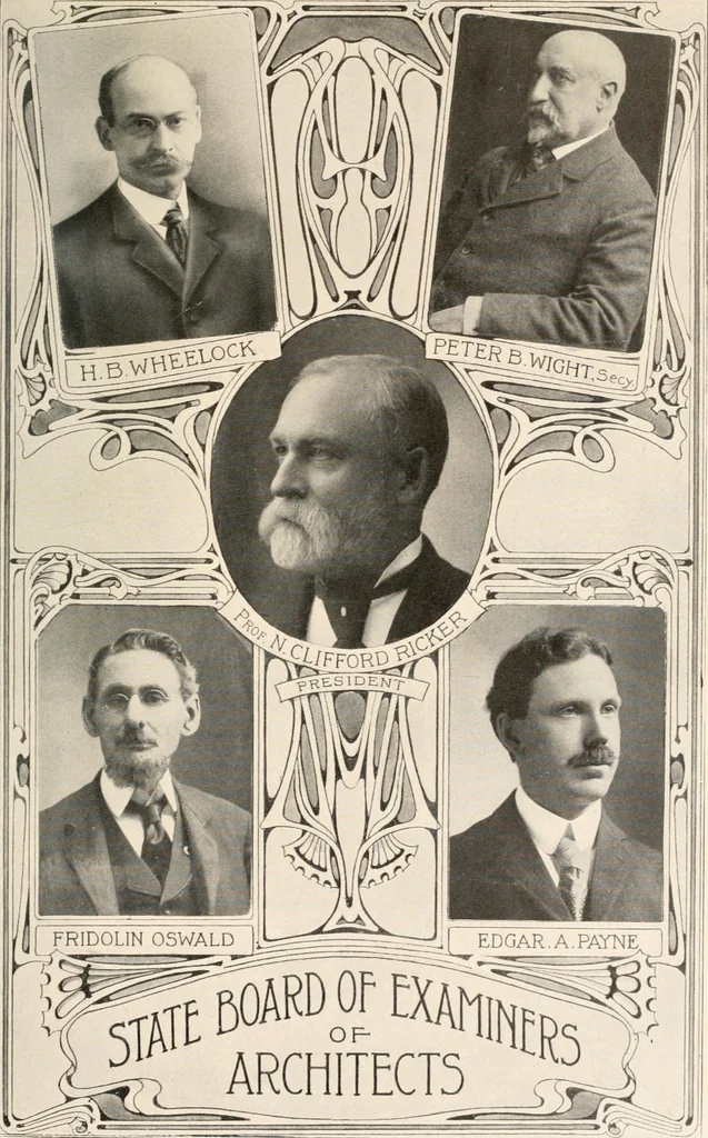 An illustration from Handbook for architects and builders, 1898, leaf 16