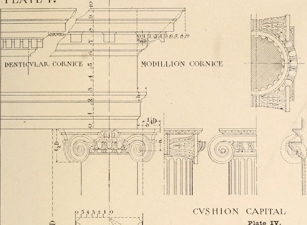 An illustration from Handbook for architects and builders, 1898, leaf 300