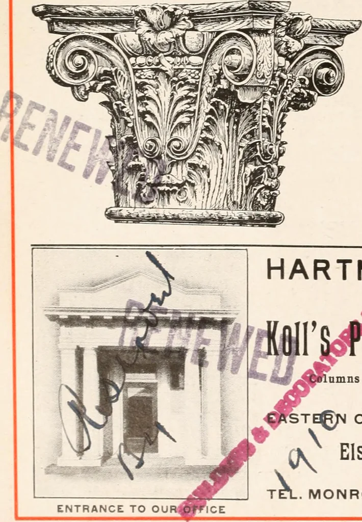 An illustration from Handbook for architects and builders, 1898, leaf 46