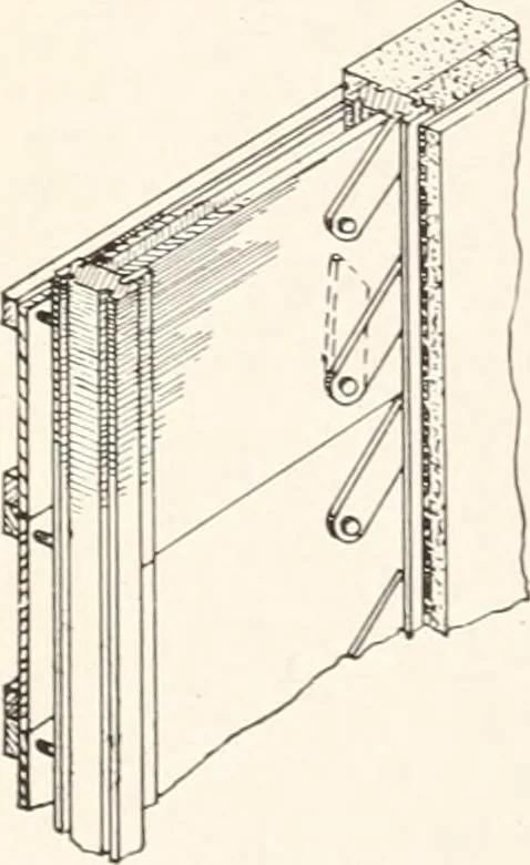 An illustration from Handbook for architects and builders, 1898, leaf 155
