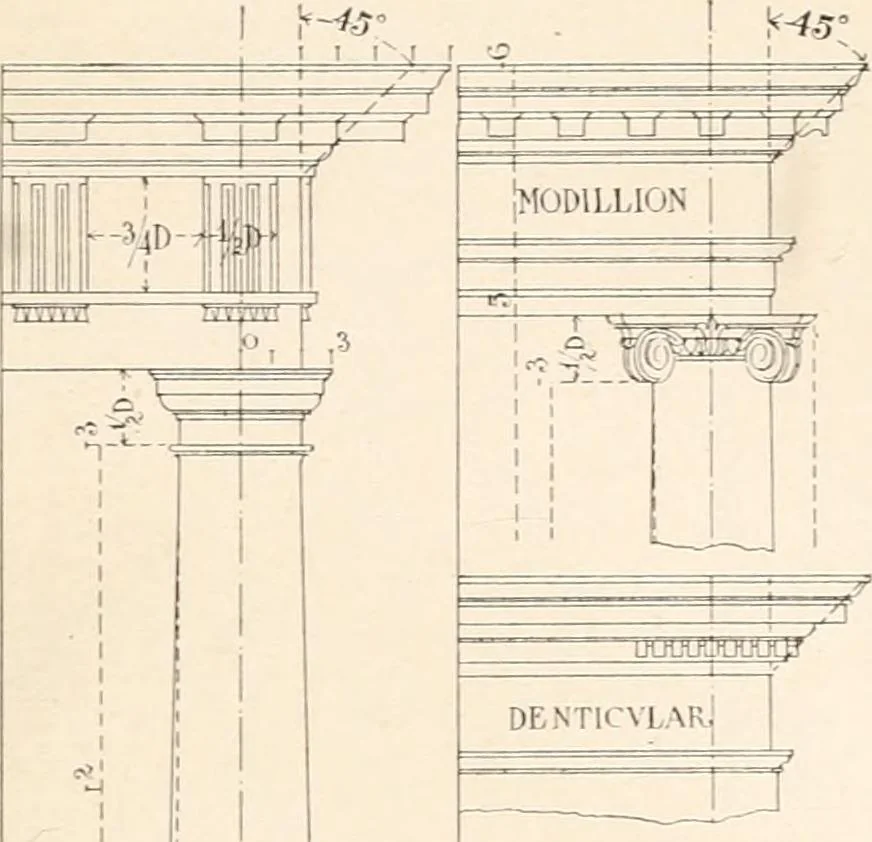 An illustration from Handbook for architects and builders, 1898, leaf 390