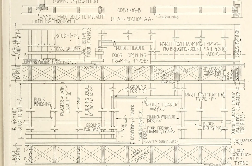 An illustration from Handbook for architects and builders, 1898, leaf 294