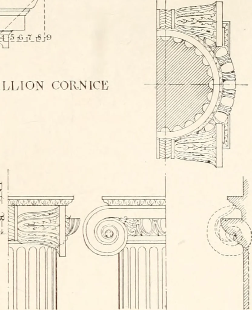 An illustration from Handbook for architects and builders, 1898, leaf 310