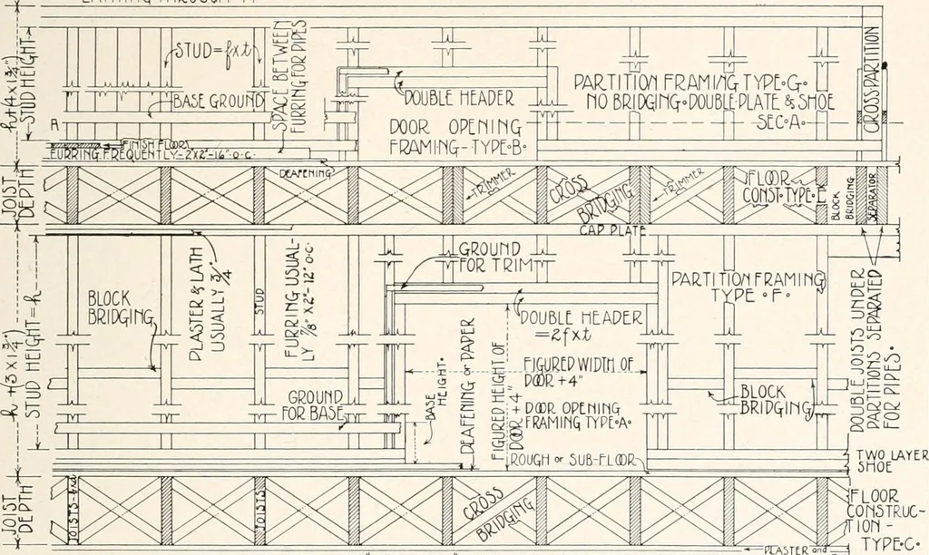 An illustration from Handbook for architects and builders, 1898, leaf 291