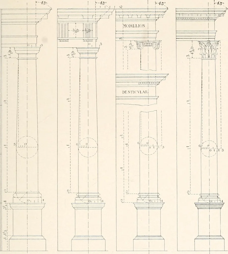 An illustration from Handbook for architects and builders, 1898, leaf 303