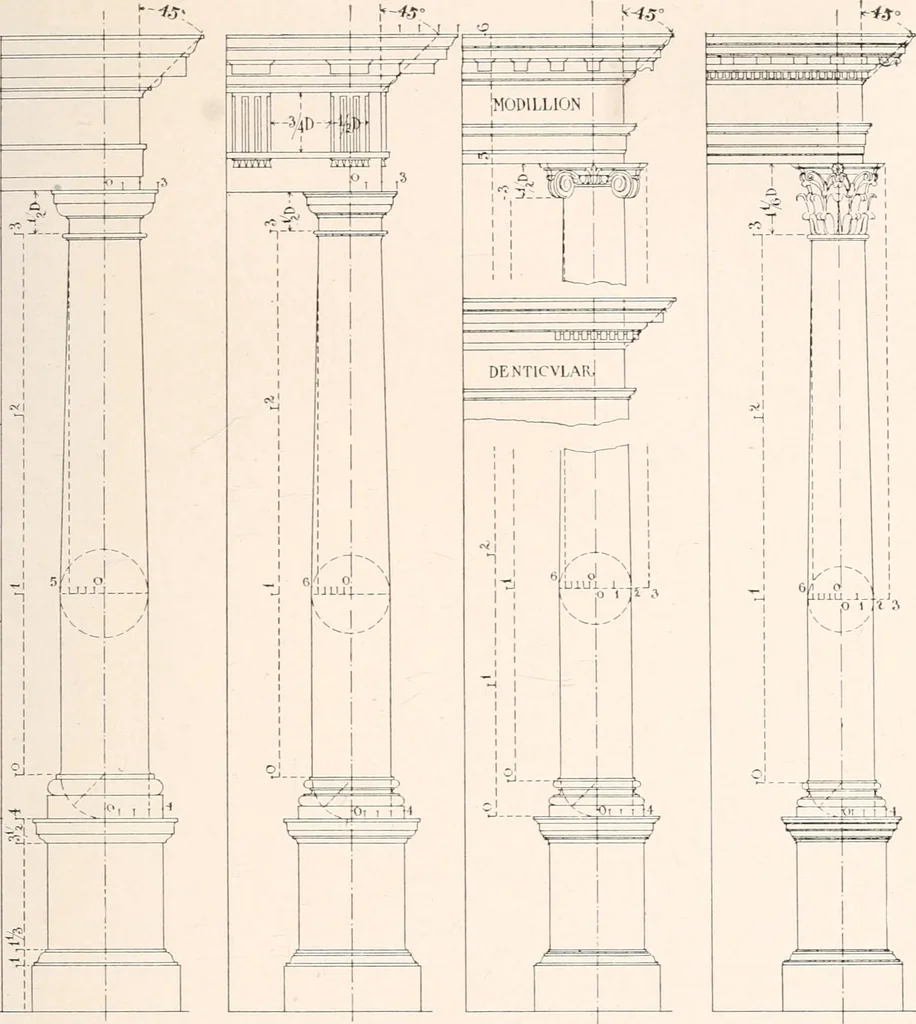An illustration from Handbook for architects and builders, 1898, leaf 312
