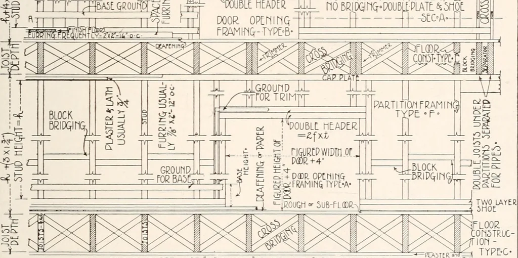 An illustration from Handbook for architects and builders, 1898, leaf 314
