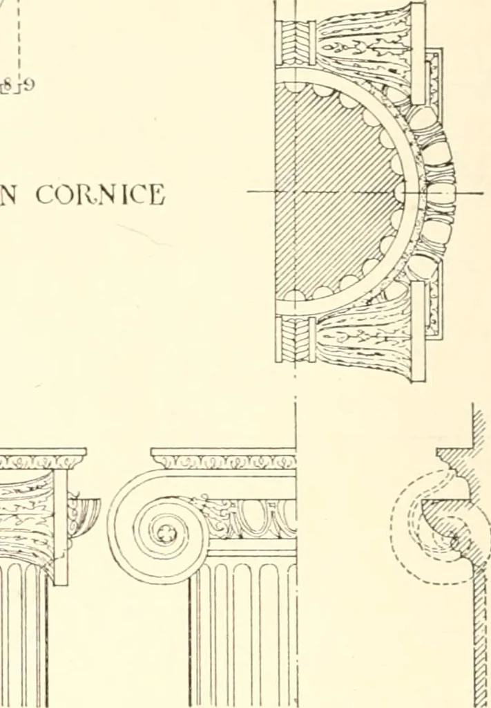 An illustration from Handbook for architects and builders, 1898, leaf 546