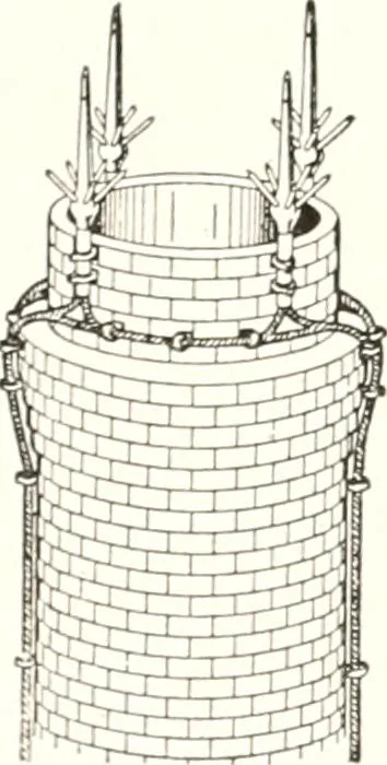 An illustration from Handbook for architects and builders, 1898, leaf 399