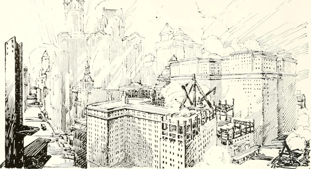 An illustration from Handbook for architects and builders, 1898, leaf 45