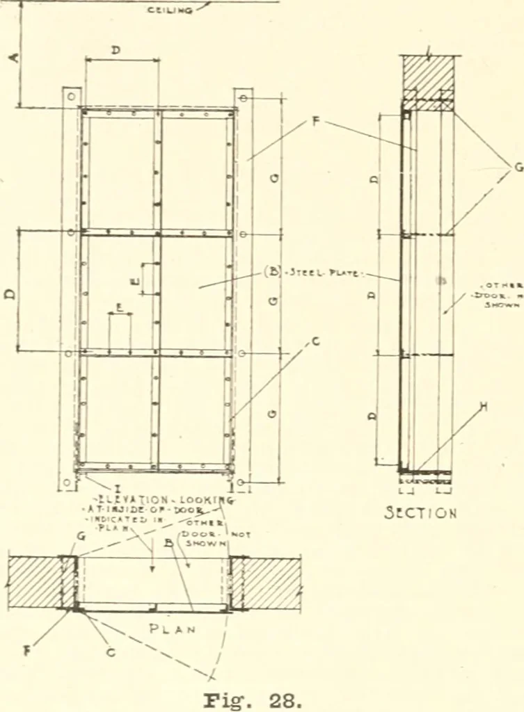 An illustration from Handbook for architects and builders, 1898, leaf 245