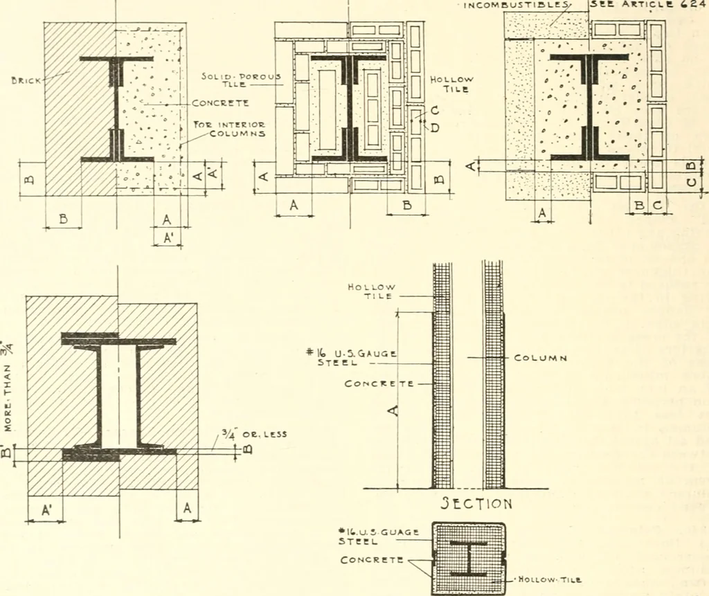 An illustration from Handbook for architects and builders, 1898, leaf 257