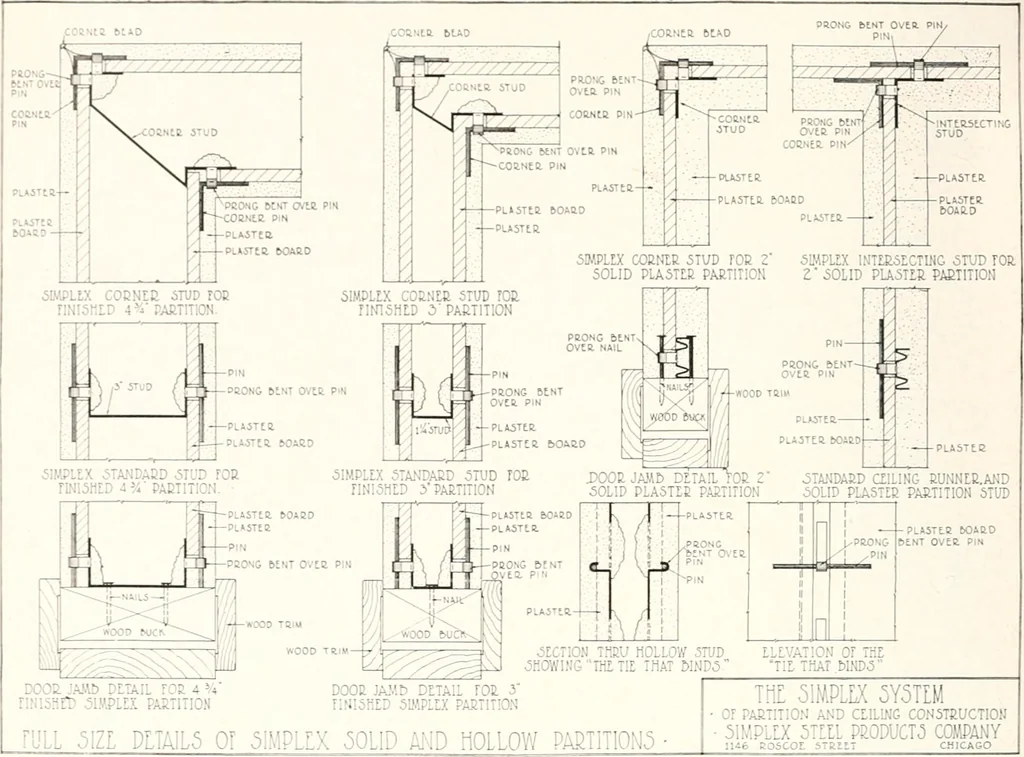 An illustration from Handbook for architects and builders, 1898, leaf 664