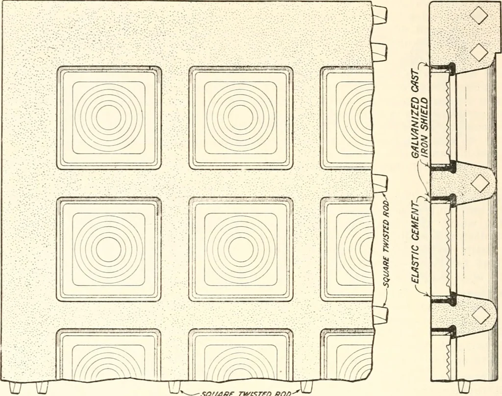 An illustration from Handbook for architects and builders, 1898, leaf 676