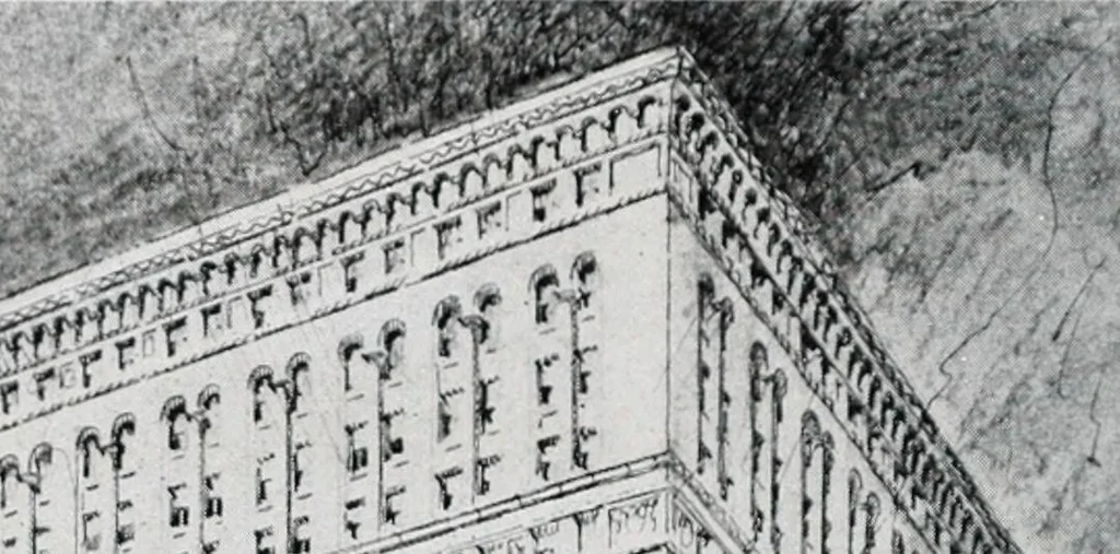 An illustration from Handbook for architects and builders, 1898, leaf 444