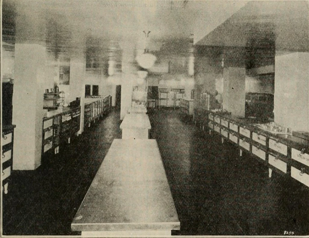 An illustration from Handbook for architects and builders, 1898, leaf 703