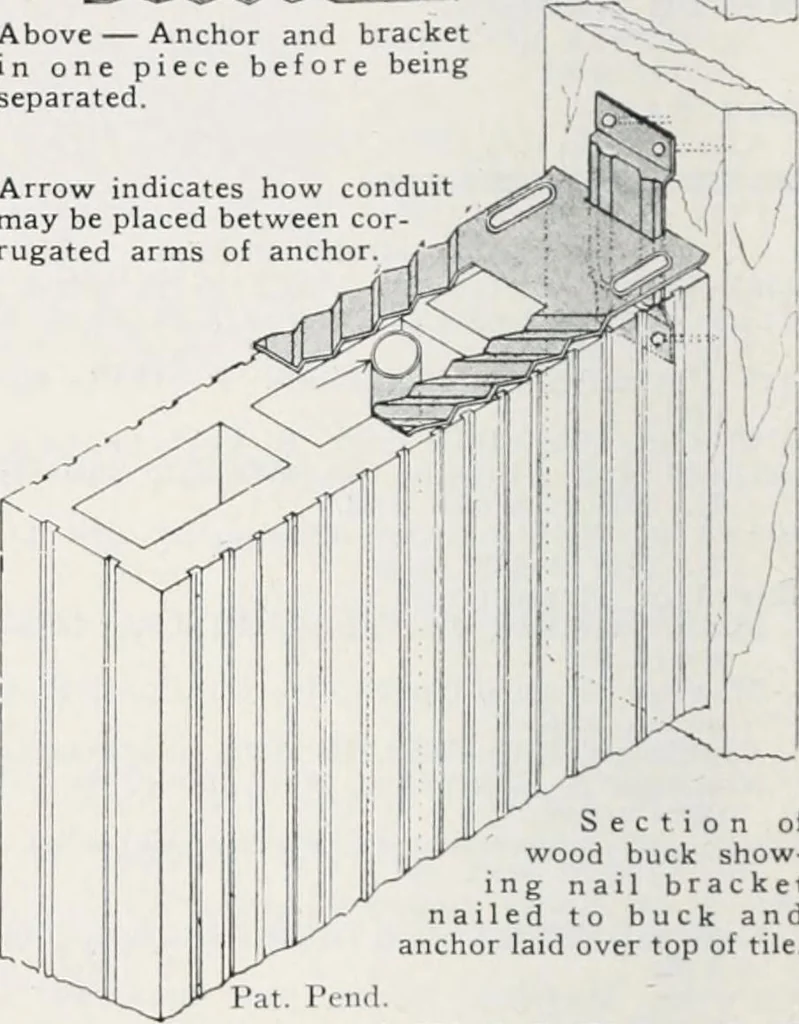 An illustration from Handbook for architects and builders, 1898, leaf 135