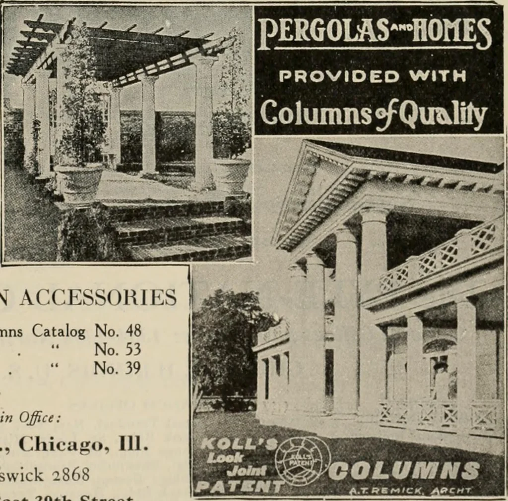 An illustration from Handbook for architects and builders, 1898, leaf 698