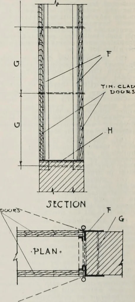 An illustration from Handbook for architects and builders, 1898, leaf 249