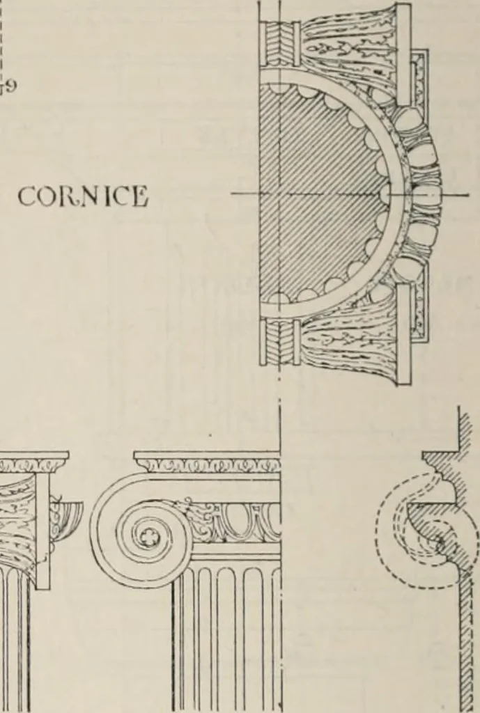 An illustration from Handbook for architects and builders, 1898, leaf 661