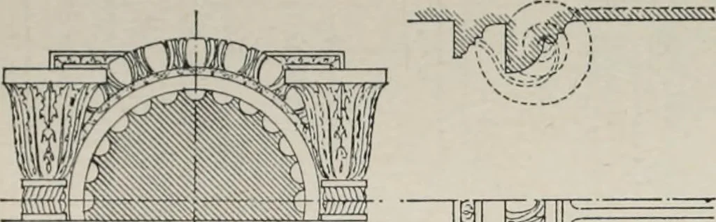 An illustration from Handbook for architects and builders, 1898, leaf 776