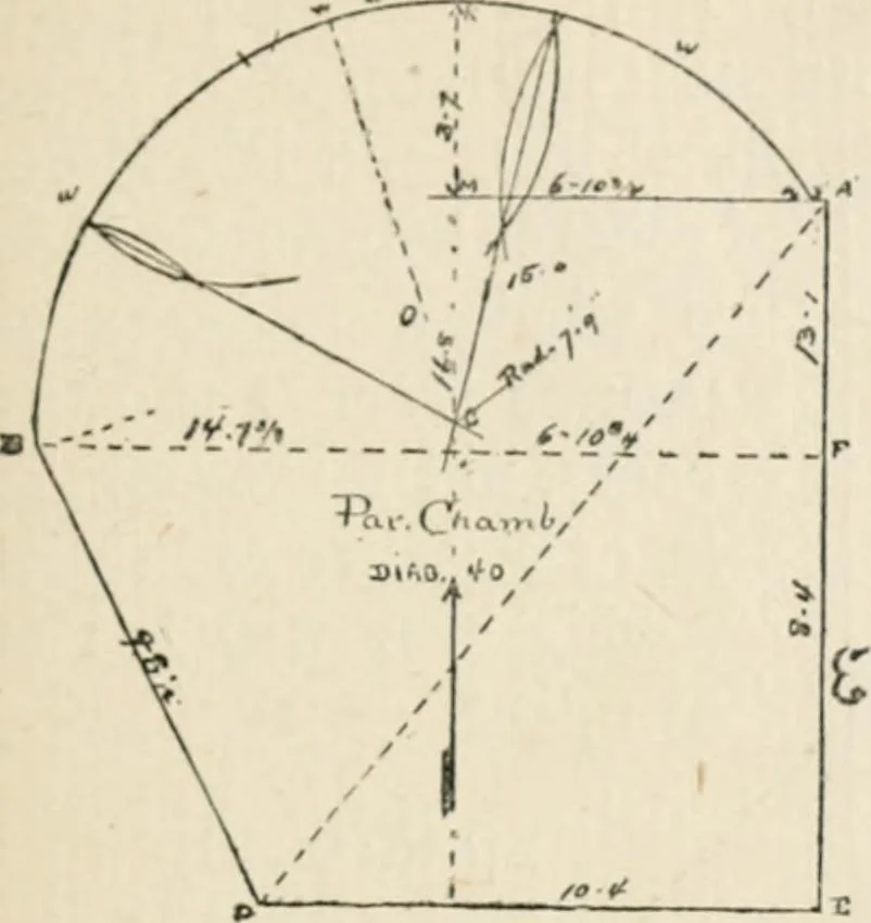An illustration from Handbook for carpet measurers, cutters and salesmen : including topics of general interest to the trade with illustrations and diagrams, 1905, leaf 66