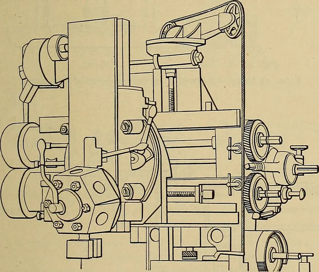An illustration from Handbook for machine designers, shop men and draftsmen, 1916, leaf 21